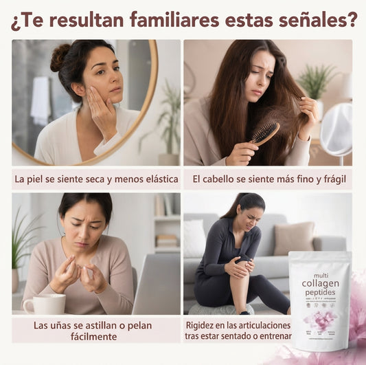 Colágeno Hidrolizado Premium 5 en 1 – Con Biotina, Vitamina C y Ácido Hialurónico | 1 Libra