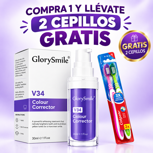 Blanqueador Dental Púrpura | Lleva 2 + Cepillos Gratis